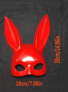 1 Pieza Máscara De Conejita - Rojo - Ver 4