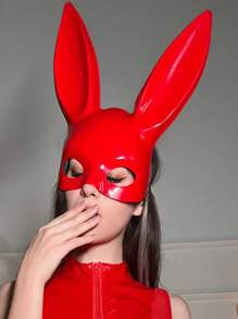 1 Pieza Máscara De Conejita - Rojo - Ver 2