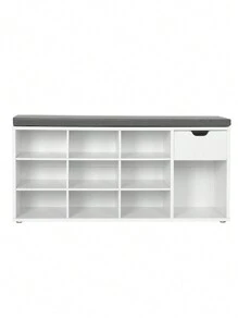VASAGLE Storage Benches - 白色 - 查看 2