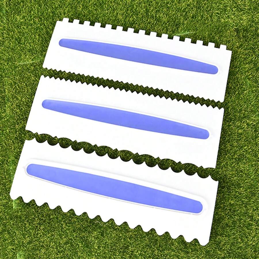 1pc Large Size Icing Scraper & Comb Set, Chocolate Jam Spreader