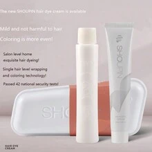 1 Caja De Crema De Tinte De Pelo De Café Con Caramelo - El primer set de tintes para el cabello [Caramel Coffee] - Ver 3