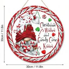 Christmas Holiday Welcome Sign Plaque Hanging Decoration For Front Door, Wall, And Outdoor/indoor Decoration For Yard, Garden, Scene, And Room - Apricot - View 2