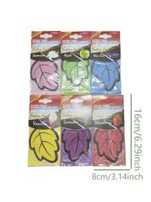 6pcs Leaf Shaped Car Air Freshener - Multicolor - View 4