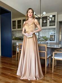 Bridesmaid Dresses - Gold - View 3