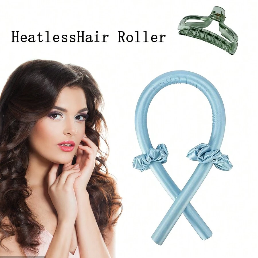 無熱頭髮捲髮棒,波浪頭髮捲髮棒,海綿睡造型捲髮器