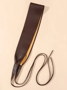 1件女款手工編織金屬色腰帶，配非對稱金屬扣環，適合日常通勤或派對場合 - 彩色 - 查看 3