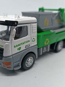 camion gondola, cabina metal, fricción, llantas goma 1:48 - Amarillo Mostaza - Ver 1