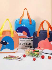 Bolsa Térmica Feminina Masculina Porta Marmita Lanche Bebida - Laranja Queimado - Visão 1