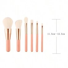 6pcs Pink Mini Makeup Brushes,Brush Set,Makeup Brush Kit,Make Up Brush Set,Make Up Set Complete,Makeup Brush Set,Complete Makeup Kit,Brush Kit,Brushes Makeup Set,Makeup Gift Set - Pink - View 8