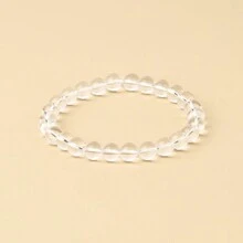 1pc Men's Beaded Bracelet 8mm Rhodonite Agate Healing Crystal Gem Bracelet Mala Yoga Meditation Jewelry Gifts For Women Men-Calm,Confidence,Protection,Success