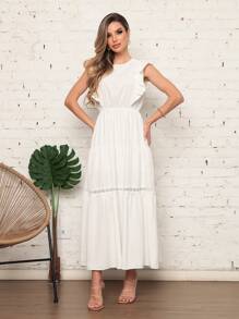 Women Dresses - 白色 - 查看 1