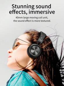 無線頭帶音頻運動耳機,超長待機時間 - 灰色 - 查看 3