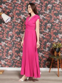 vestido longo festa - Fúcsia - Visão 3