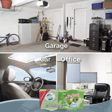 2瓶子的素色車用香薰氣味吸收器凝膠帶蘋果香氛-吸收浴室,車,臥室,客廳,寵物區域,船,和 - 蘋果香 - 查看 6