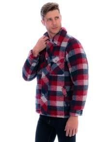 Men's Lumberjack Jacket Double View Reversible - Red - View 3