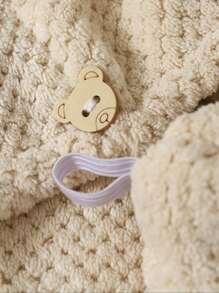 1入組藍色聚酯乾髮帽雙鳳梨格浴帽女吸水速乾加厚洗頭包頭巾不掉色不掉毛柔軟家用成人乾髮巾適合浴室 - 藍色 - 查看 3