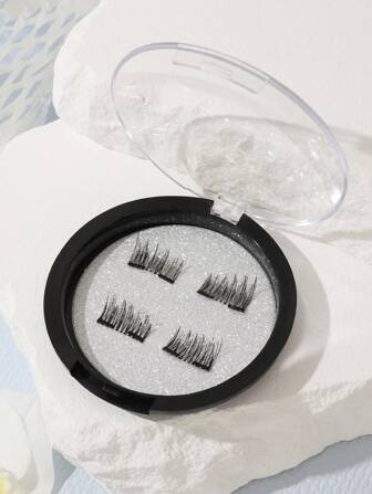 자연스러운 외모의 마그네틱 속눈썹, 자석과 접착제가 필요 없는 디자인의 퀀텀 마그네틱 속눈썹, 자연스럽고 오래 지속되며 착용하기 쉽고 상자에 포장된 스트립 속눈썹, 속눈썹, 속눈썹, 가짜 속눈썹