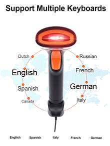 KEFAR 有線手持條碼Qr讀者條形支撐適用於店鋪超級市場 - 黑與白 - 查看 4