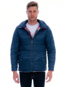 Men's Lumberjack Jacket Double View Reversible - Red - View 6