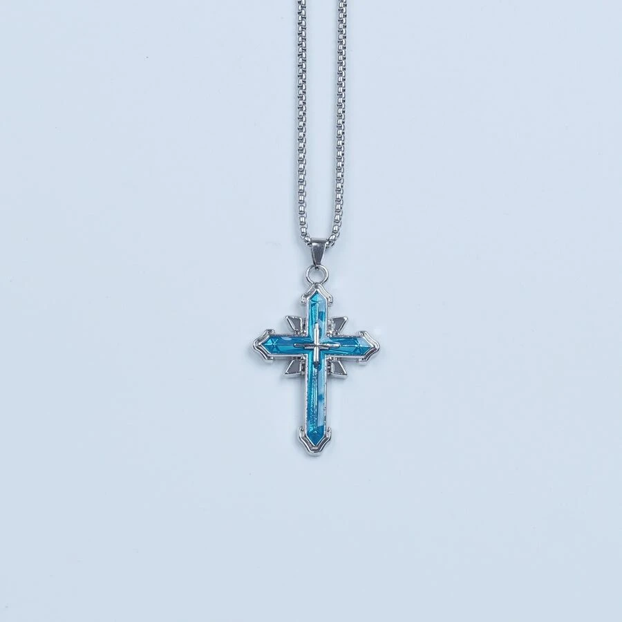 Dây chuyền mặt dây chuyền nam - Bạc - Xem 1