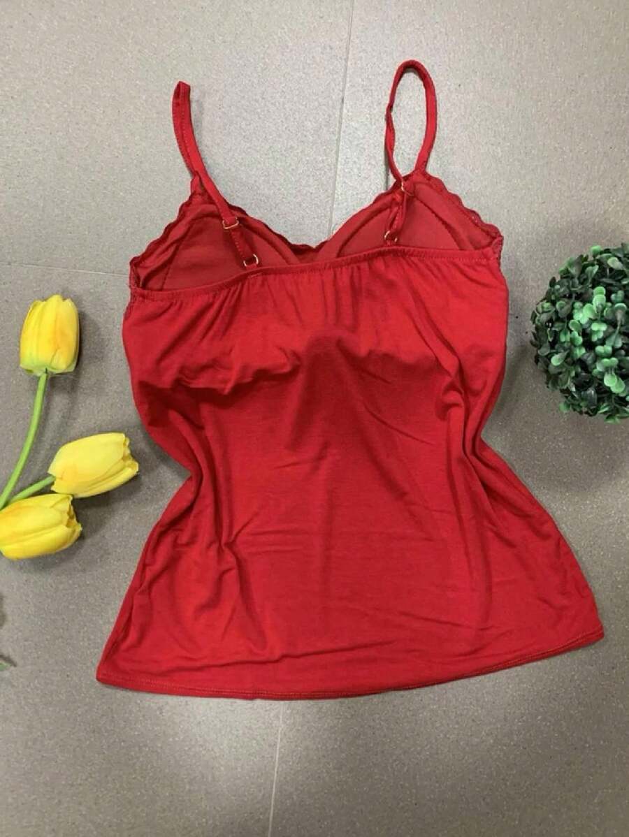 Women Blouses - 紅色 - 查看 1