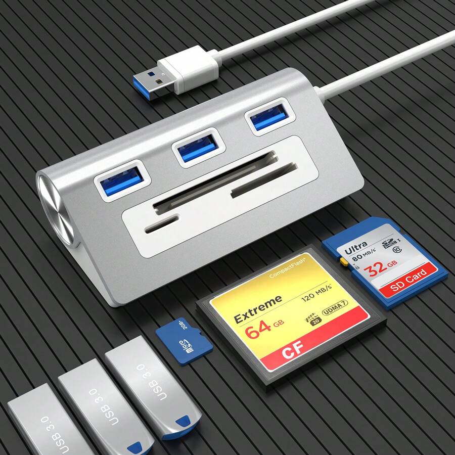 Trung tâm USB - HUB 6 trong 1 USB3.0 - Xem 1