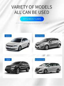 1 件裝汽車擋風玻璃防雪罩,冬季防霜凍保護,遮陽隔熱,通用型 - 銀色 - 查看 3