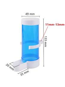 1pc Automatic Food Feeder For Parrots And Other Birds - Blue - View 4