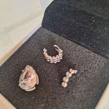 Stud Earrings - Bạc - Xem 2