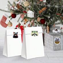 500pcs/roll Cute Cartoon Raccoon Stickers, 1 Inch Label Sticker Roll With 10 Patterns For Scrapbooking Self-adhesive Sealing Stationery Card Envelope - Multicolor - View 4