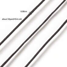 1 Rollos De Cerca De 40 Metros De Alambre Trenzado De Jade De Nailon No. 73 De 0.06 Cm Y Cuerda De Cuentas Adecuados Para Brazaletes Y Collares Diy, Fabricación De Joyas Trenzadas De Joyas