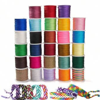1 Roll 50m/55yd About 0.08cm/0.03in 72# Nylon Beading Thread For Jewelry Making, Diy Bracelet Necklace Making
