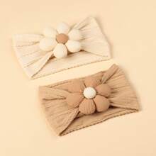 jralon Infant & Toddler Milk Coffee + Flower Headband Set, 2pcs Love Valentine - Multicolor - View 2