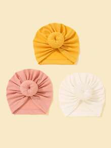 3入組寶寶頭箍,舒適時尚的嬰兒頭巾,兒童髮箍 - 彩色 - 查看 4