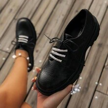 Zapatos de correa brillante y con estilo para mujer - Negro - Ver 3