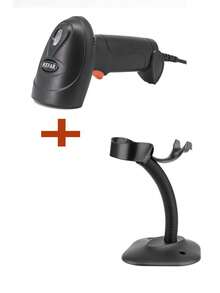 KEFAR 有線手持條碼Qr讀者條形支撐適用於店鋪超級市場 - 黑與白 - 查看 2