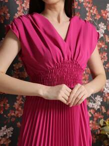 vestido longo festa - Fúcsia - Visão 4