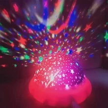 One, USB Projector Lamp, LED Starlight Projector, Party Atmosphere Lamp,Happy 2024 - Pink - View 2