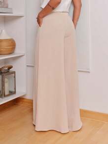 Women Pants - Apricot - View 2
