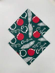 20入組聖誕主題派對餐巾紙,聖誕裝飾餐巾紙,餐廳&家庭氛圍派對用品,13*13英寸 - 彩色 - 查看 7