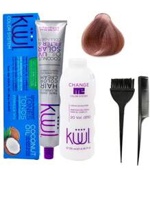 Tinte Profesional Kuul Varios Tonos Metalicos  Küül incluye brocha y peine - Rosa Metalico - Ver 1