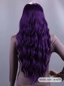 Tóc giả dệt tổng hợp Tóc giả Mái - Màu tím - Xem 4