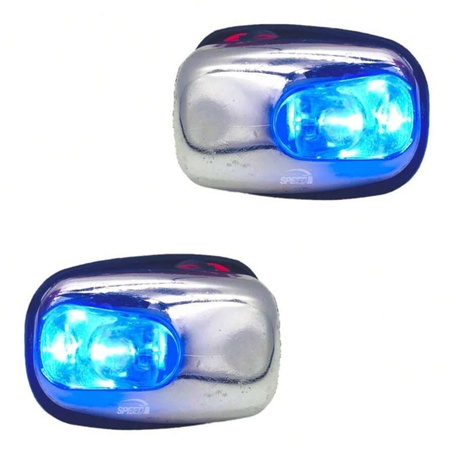 Chrome Chisguetero With Led Light Colors To Choose - Blue - View 1