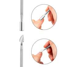 LUSLUKING 4入組美甲修甲剪刀、鉗子、剪刀、去除死皮、修甲不銹鋼修整修腳護理工具,適用於家庭和美容院 - 銀色 - 查看 4