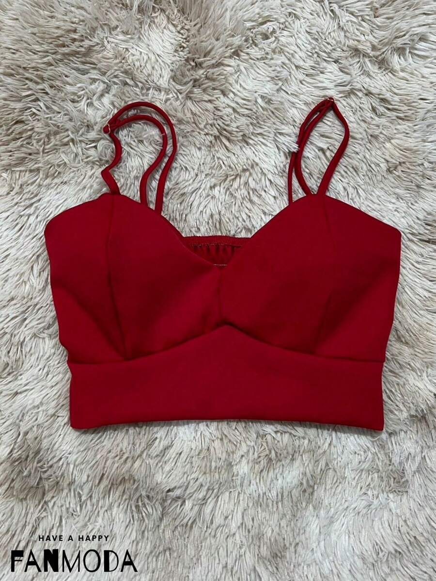 Women Tank Tops & Camis - 紅色 - 查看 1