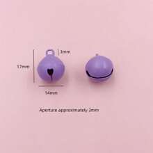 6/8/10/12/14mm彩色烤漆鐵合金鈴鐺 Diy 聖誕裝飾自製拼色耳環,項鍊,手鐲配件 - 均碼 - 查看 18