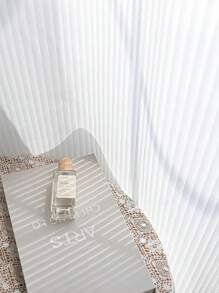 1 件半透明但不透明垂直百葉簾,白色條紋半透明窗簾,濾光紗布,長濾光半透明窗簾適用於客廳、臥室、辦公室 - 白色 - 查看 2