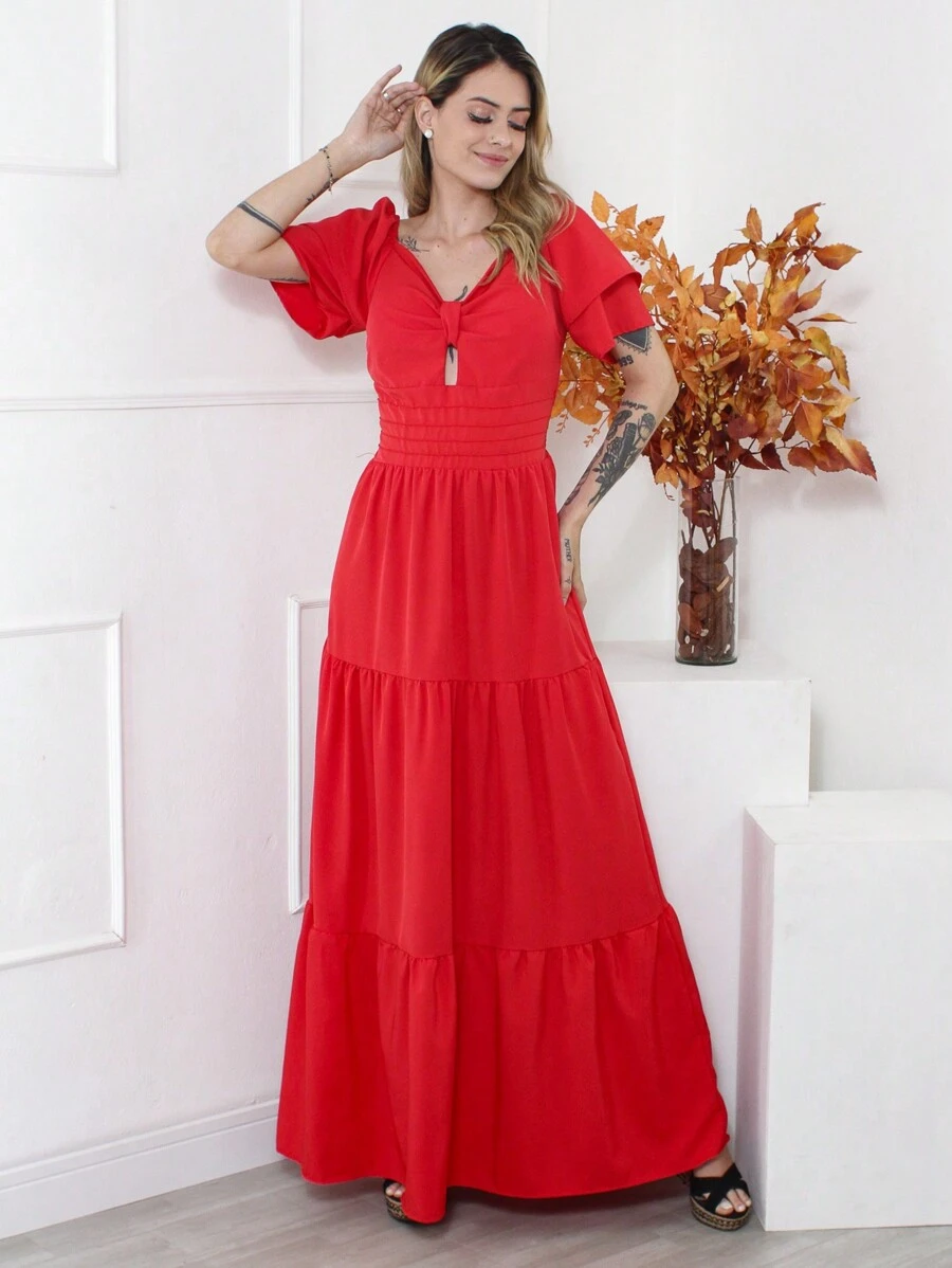 Women Dresses - Đỏ - Xem 1