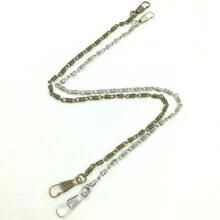 1 件 40 厘米/15 英寸手提包替換鏈帶,女士單肩包和斜挎包金屬短鏈帶,diy 包鏈配件 - 銅色 - 查看 6