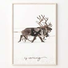 3 件/套聖誕麋鹿雪橇聖誕老人無框門牆壁藝術抽象帆布繪畫藝術海報印刷豪華風格簡約現代客廳臥室家居裝飾牆壁畫 - 40厘米*60厘米 - 查看 9